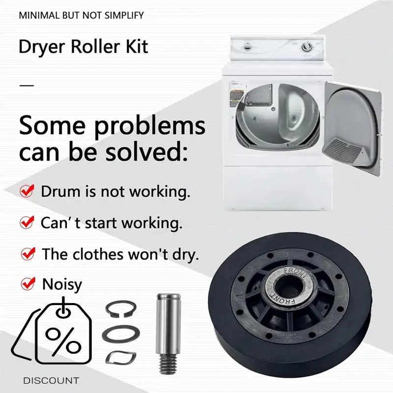 ABJO-RB170002 Dryer Roller Kit , Dryer Drum Support Rollers,Dryer Roller Kit For Speed Queen Dryers AP5186795 PS12220620