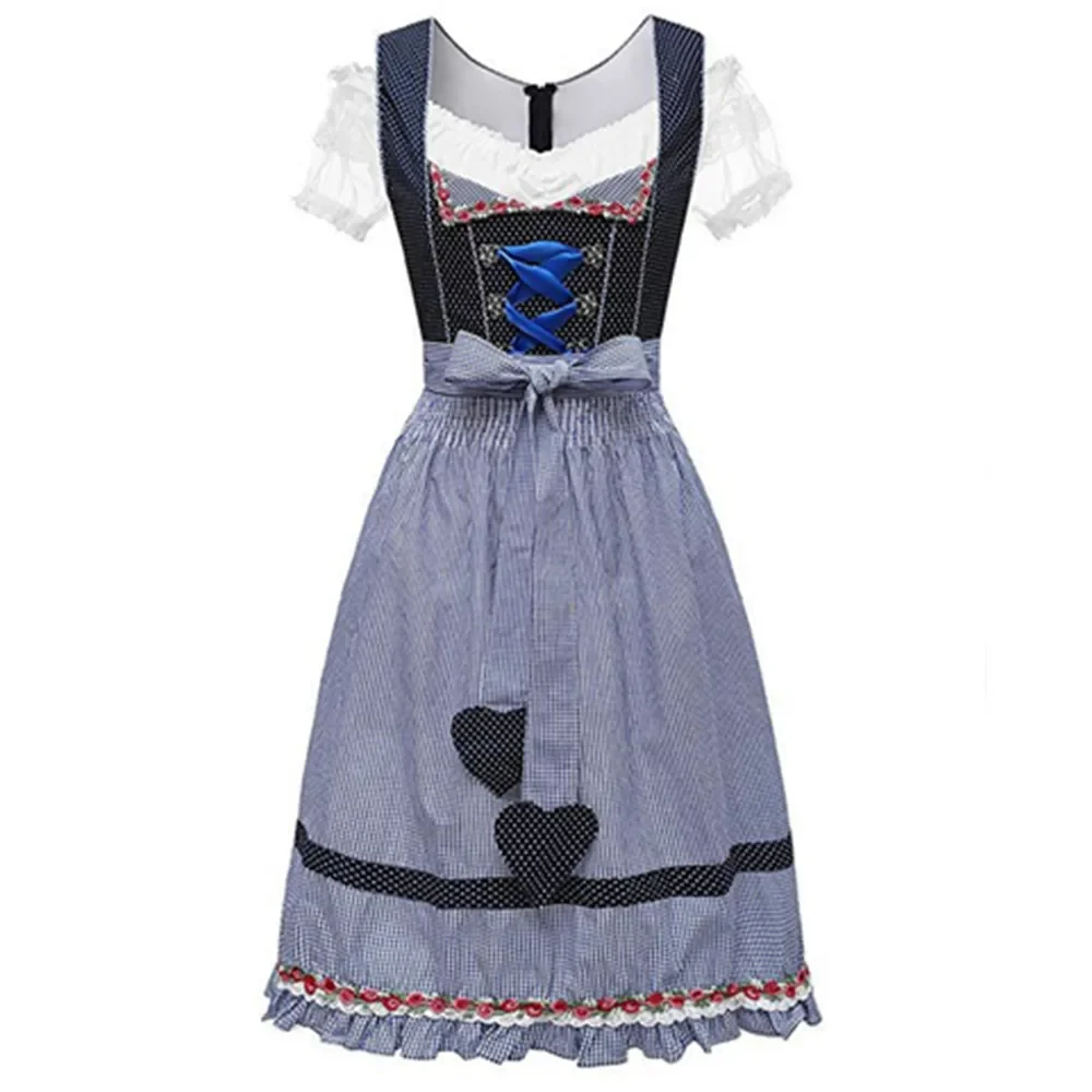 

Women's Bavarian Oktoberfest Costumes Traditional German Dirndl Dress Three Pieces Suit Halloween Cosplay Fancy Party Dress