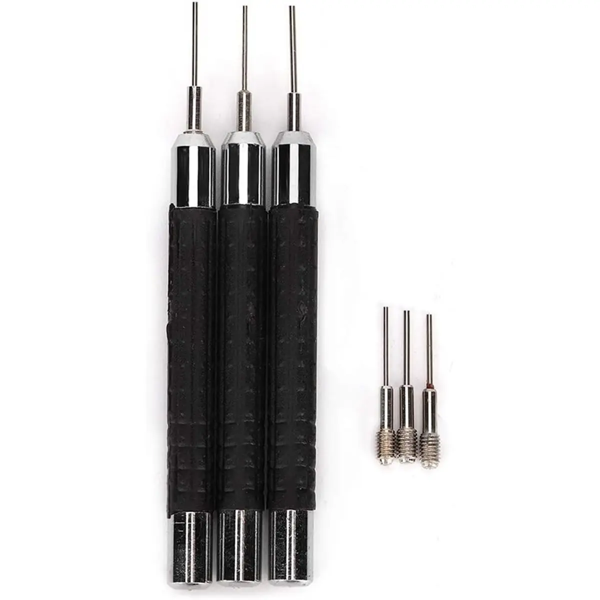 Watch Band Link Remover Tool Set, 0.7mm 0.8mm 0.9mm Pin Punch Strap Adjuster for Bracelet and Chain Link Watch Repairing