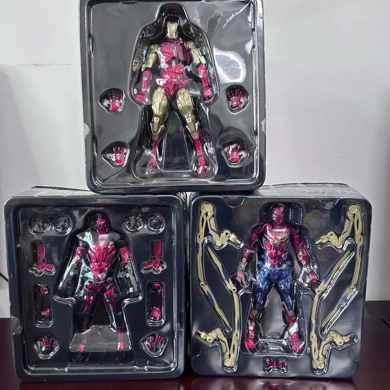 ألعاب نموذج مجموعة شخصيات الحركة ، درع القتال الحارس ، الرجل الحديدي ، سبايدرمان ، ديدبول ، واد ، وينستون ، ويلسون