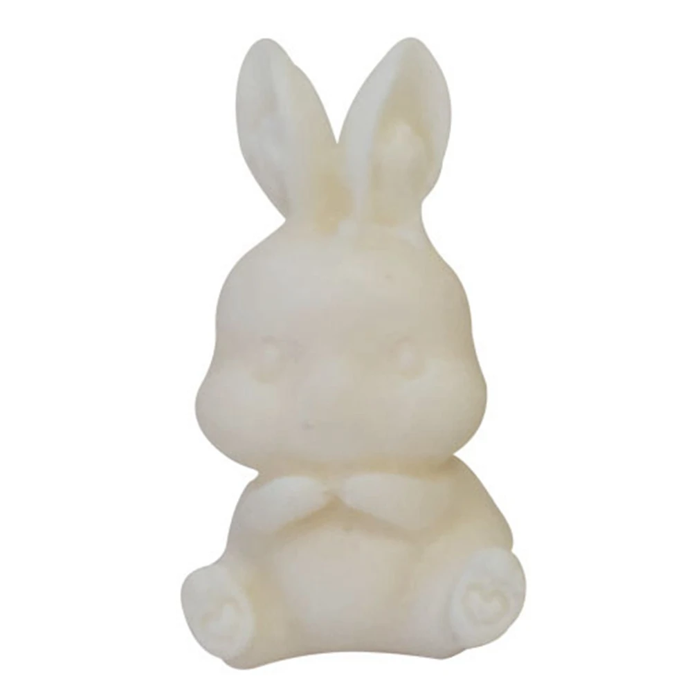 

Four Cute Rabbit Aromatherapy Candles Silicone Baking Cake Molds Silicone Mold Scented Making Tools 3D DIY Handmade Fragrance