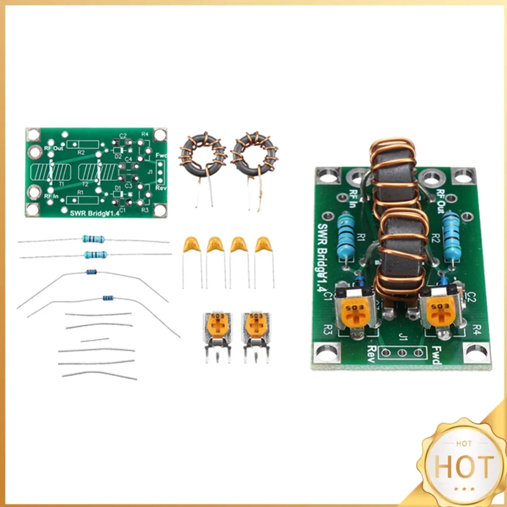 1.8M-30MHz/3.5-30MHz RF Standing Wave Ratio Bridge Radio Stand Wave Ratio Bridge for RF Network DIY Board Kit
