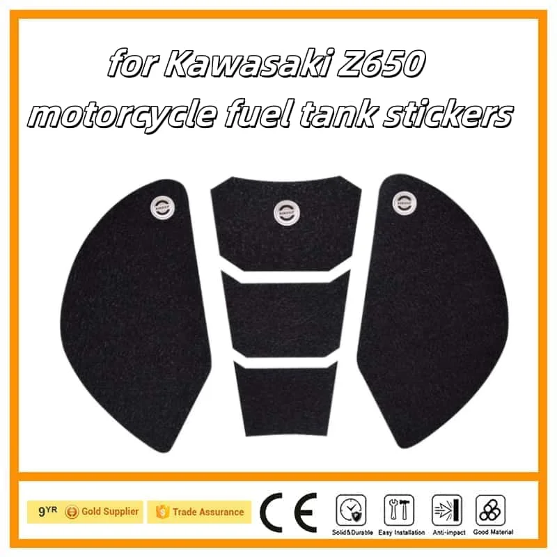 

Motorcycle Sticker Tank Non Slip Tank Traction Side Pad Protective Decal for Kawasaki Z650 2017-new