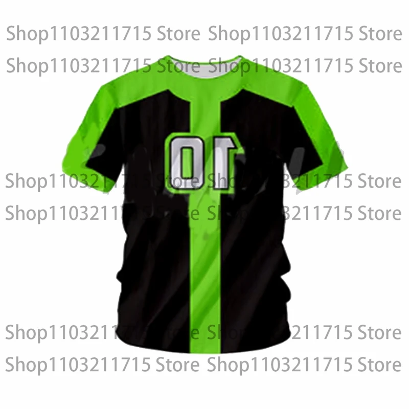 2025 شعبية أنيمي Omnitrix Ben10 تأثيري تي شيرت ثلاثية الأبعاد بن تينيسون طباعة طفل الكرتون المحملة الصيف جديد الرجال النساء المتضخم Y2k القمم