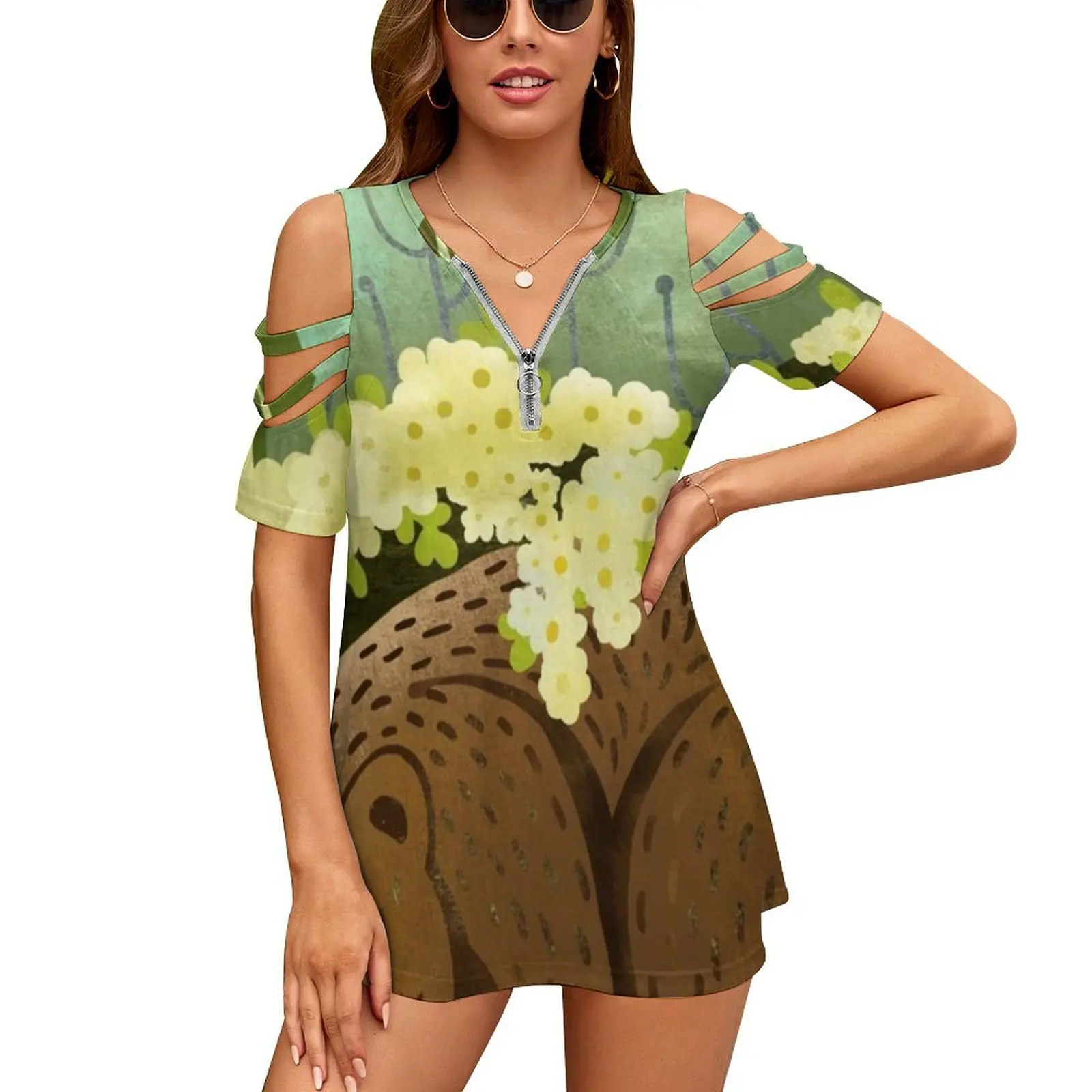 

Bear Nest Woman's T-Shirt Spring And Summer Printed T Shirts Various styles T-shirts Bear Rbstaycay Nature Animal Trees Woods