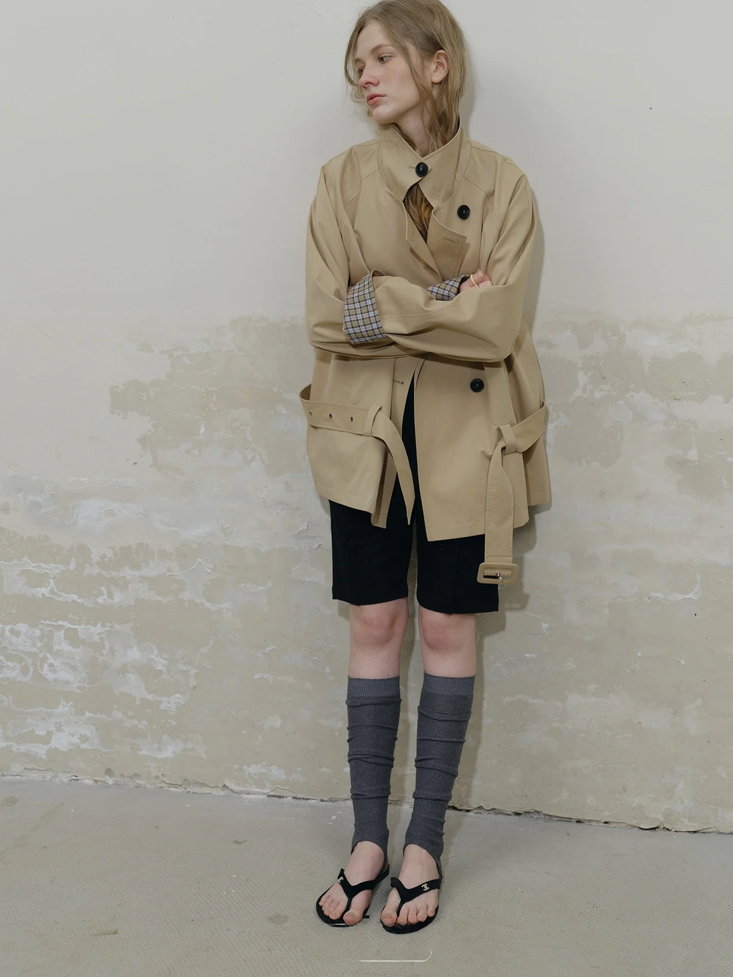 

Винтажное женское пальто Relez цвета хаки в клетку с рукавами свободного кроя, повседневное универсальное, средней длины, на пуговицах, из хлопка, с узором в клетку