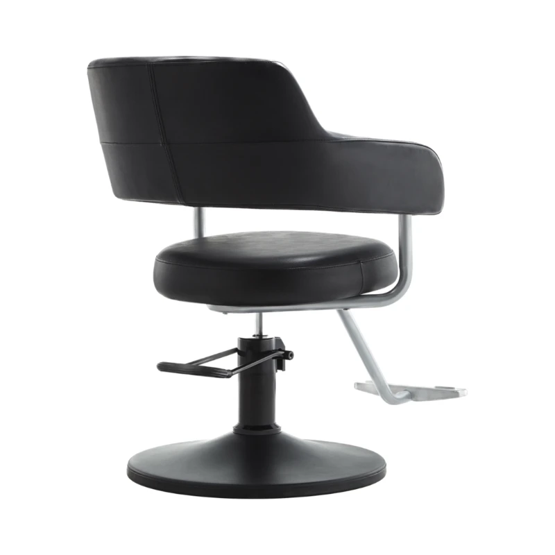 Cadeiras de barbeiro de metal modernas, giratórias, cômoda ajustável, cadeiras de barbeiro eleváveis, móveis comerciais, sandalye lslfy