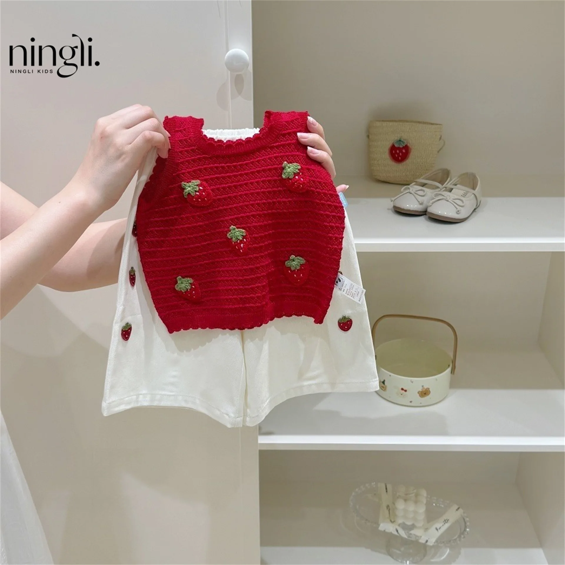 Girls Summer Fashion Set New Baby Girls Stylish Tank Top Wide Leg Pants Two Piece Set Trendy 2026 New Children Clothing