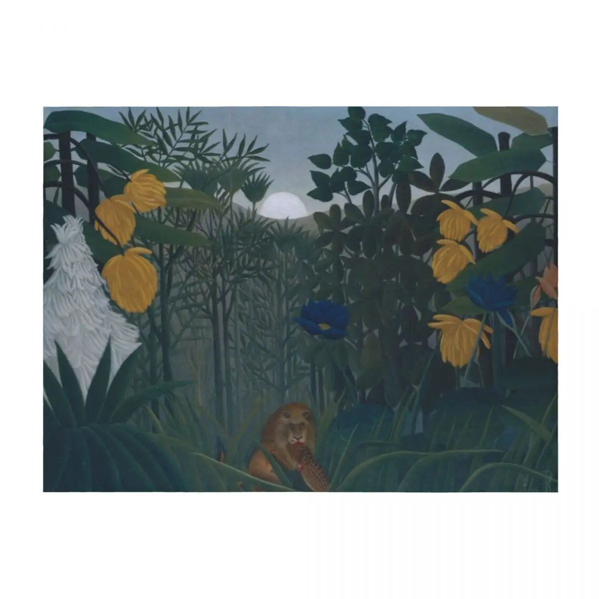 

Henri Rousseau. The Repast of the Lion, 1907. Throw Blanket Thin christmas decoration Kid'S Single Blankets