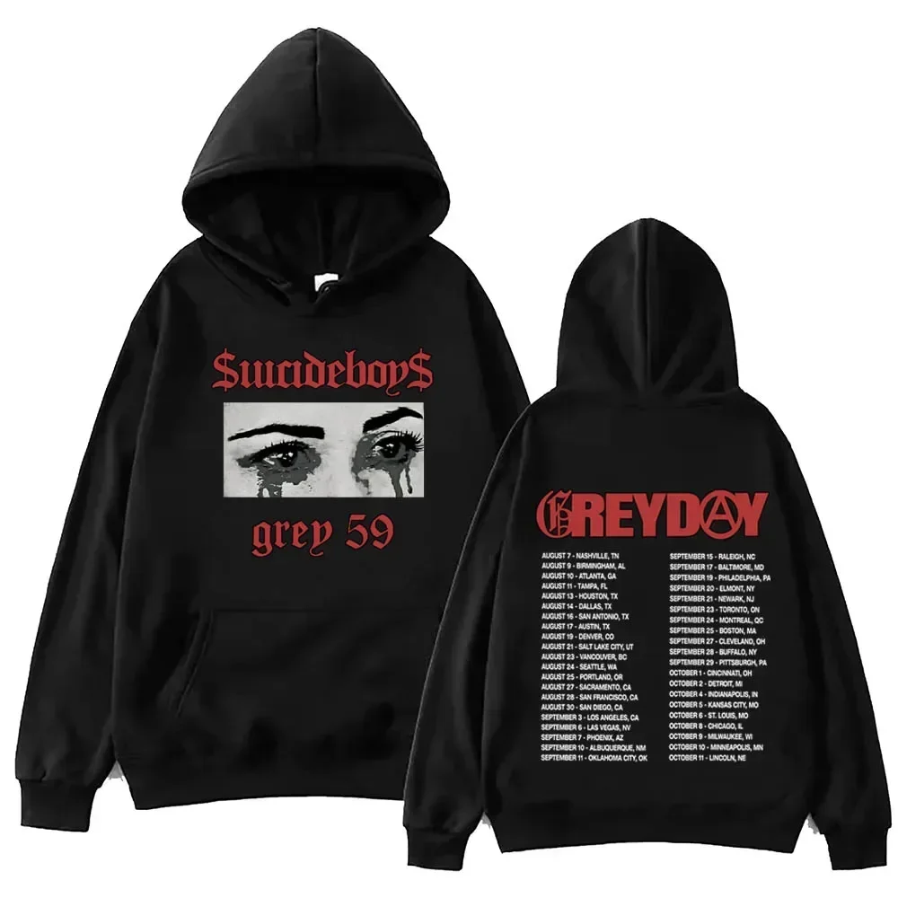 SuicideBoys G-59 Greyday Hoodie Harajuku Hip Hop Pullover Tops Sweatshirt Fans Gift