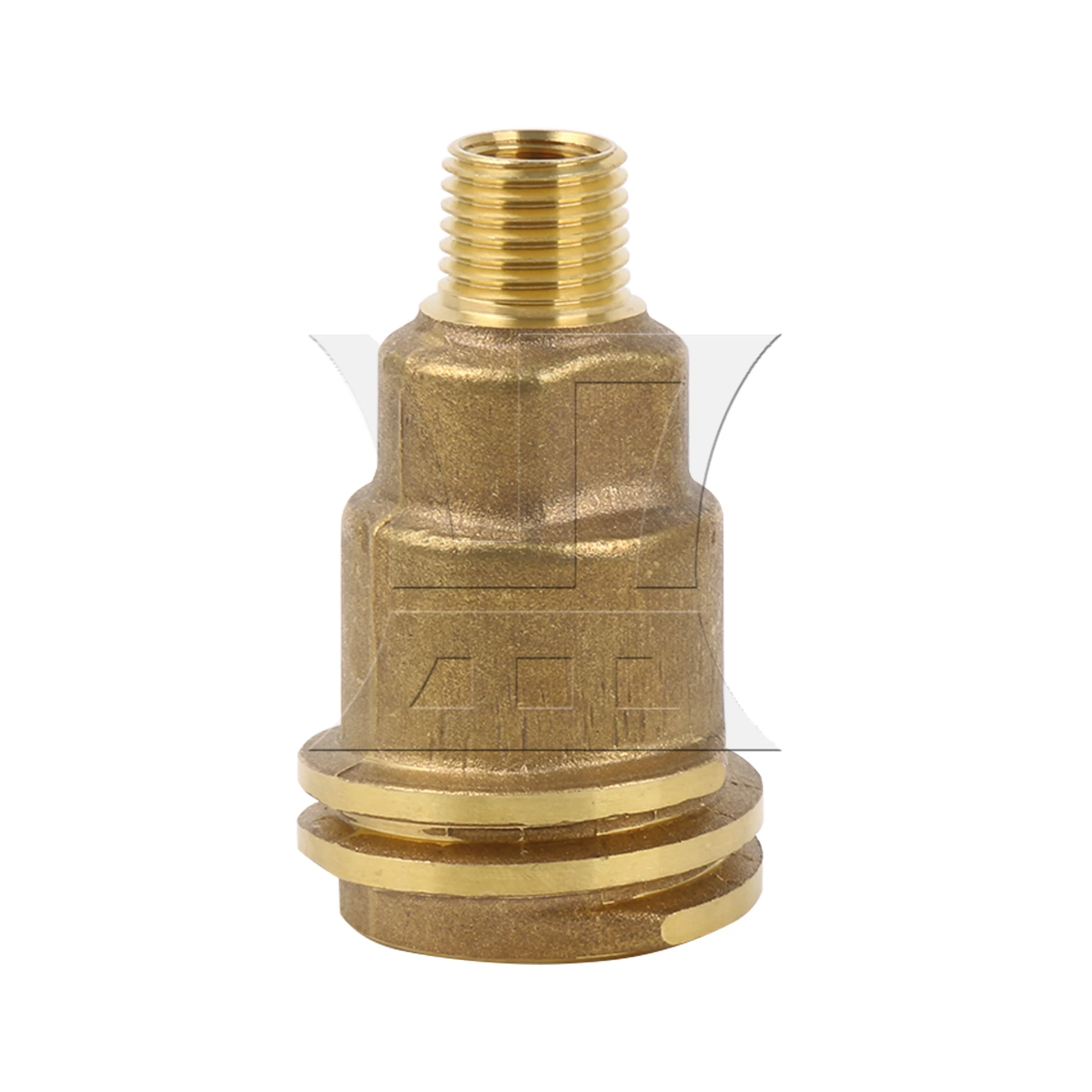 CNBTR Solid Brass Propane Refill Fitting Converter for Desktop Barbecues 1/4inch NPT