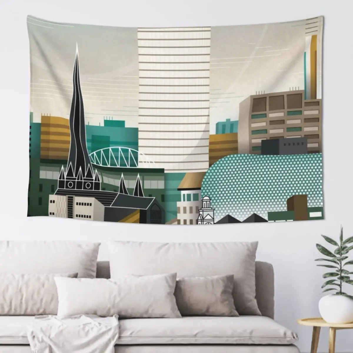 

Digbeth In Tangent Tapestry Aesthetic Room Decorations Art Mural Bed Room Decoration Tapestry