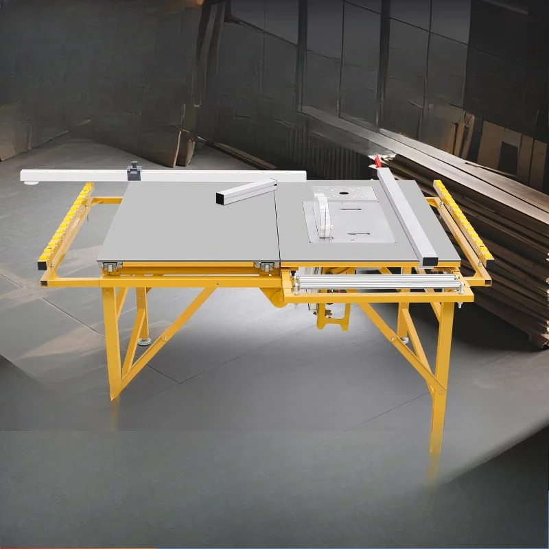 Table saw woodworking special workbench, small folding saw table