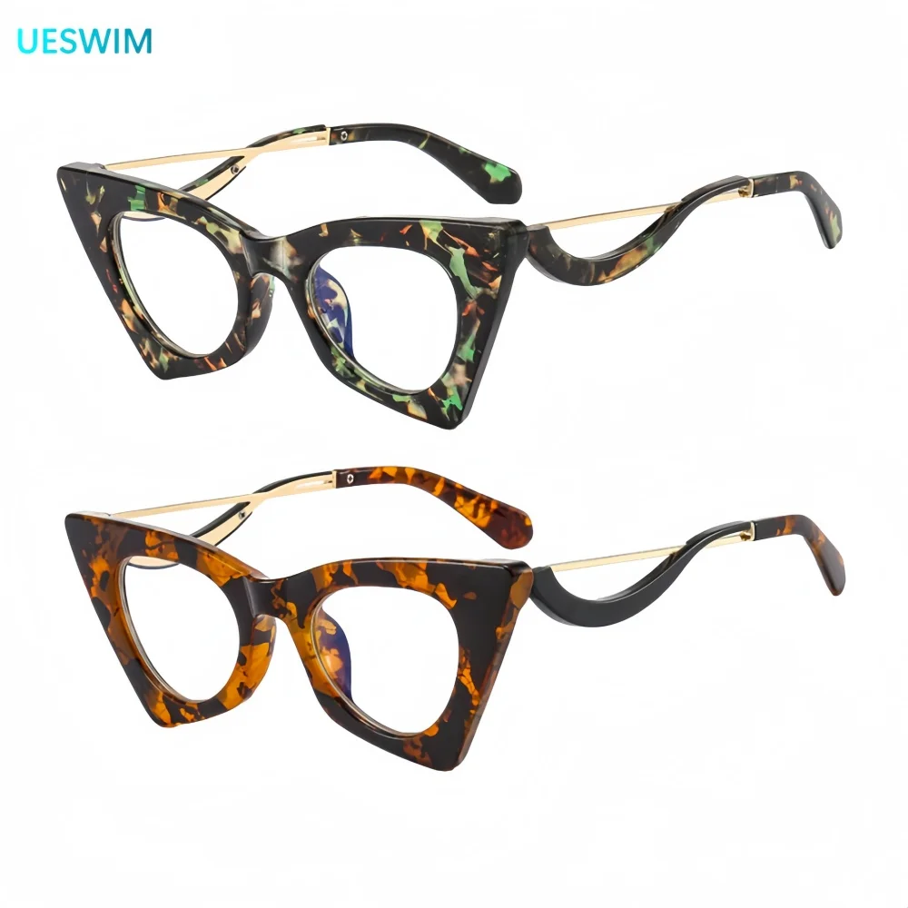 

Fashion Retro Anti Blue Light Ladies Glasses Modern Classic Trendy Clear Lens Protection Eye For Women Glasses
