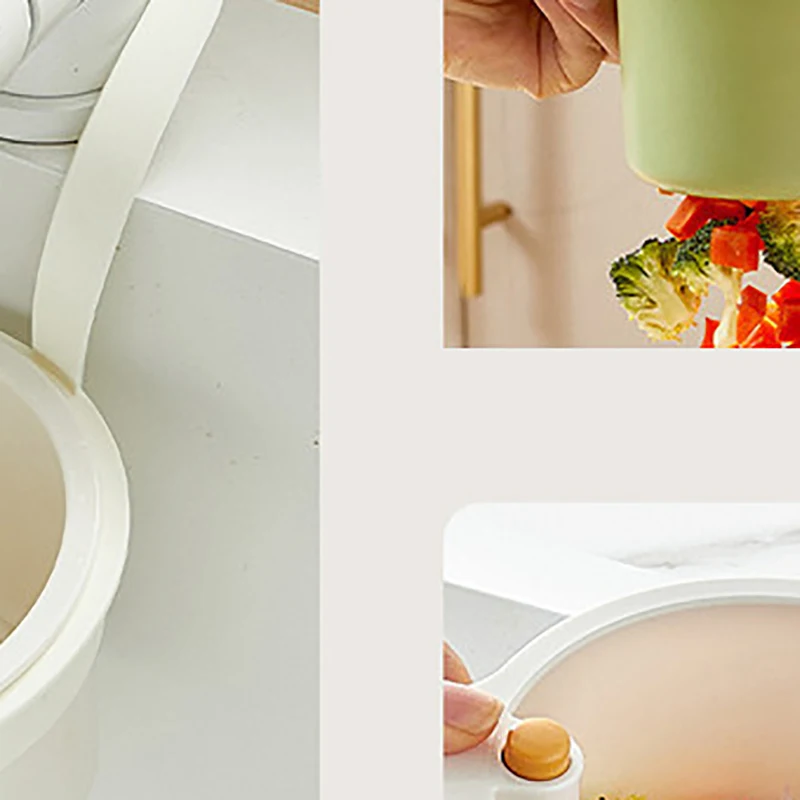 

Creative Sink Hanging Plastic Strainer Basket Openable Bottom Cover Detachable Kitchen Garbage Filter Quickly Drain
