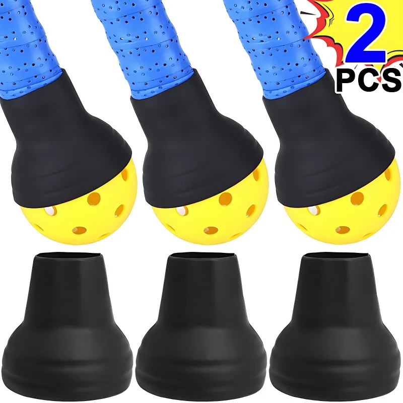 Silicone PEAK Racket Pickup Device Pickleball Retriever Fits Standard Paddles Ergonomic Dsesign Pick Up Balls Upper Suction Cup