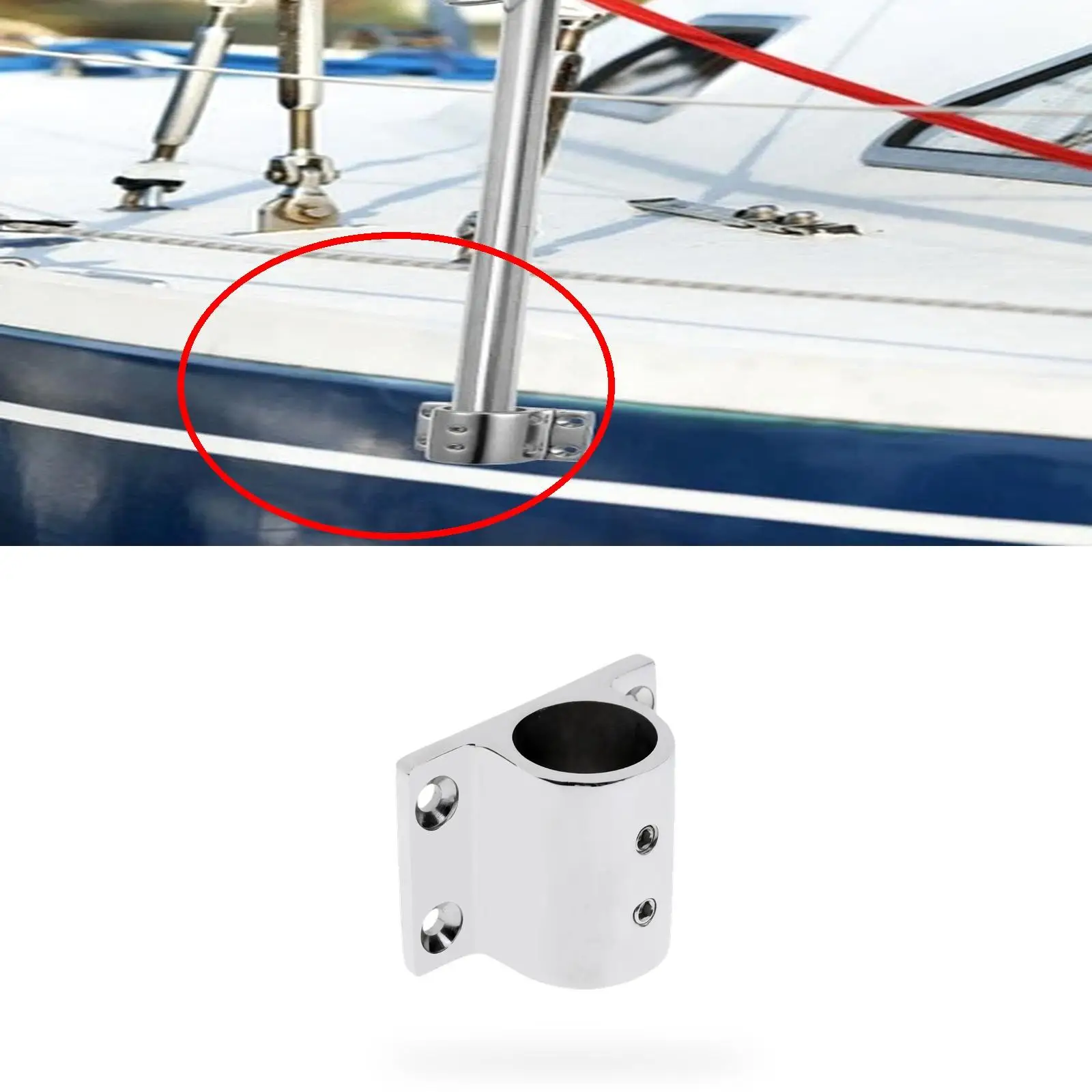 316 Stainless Steel Rectangle Base Marine Hand Rail Fitting for Boat Yacht Hardware Accessories