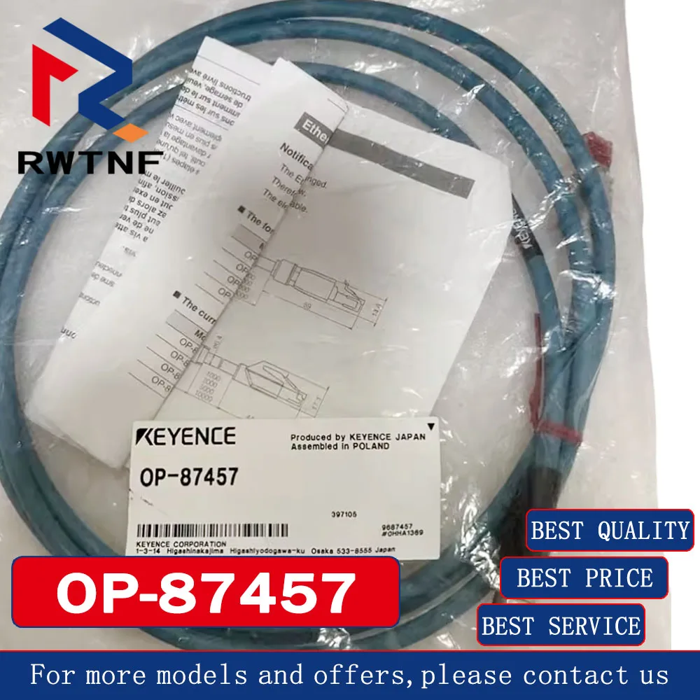 Brand New Genuine OP-87457 KEYENCE Image sensor Ethernet cable camera connection line standard cable 2m
