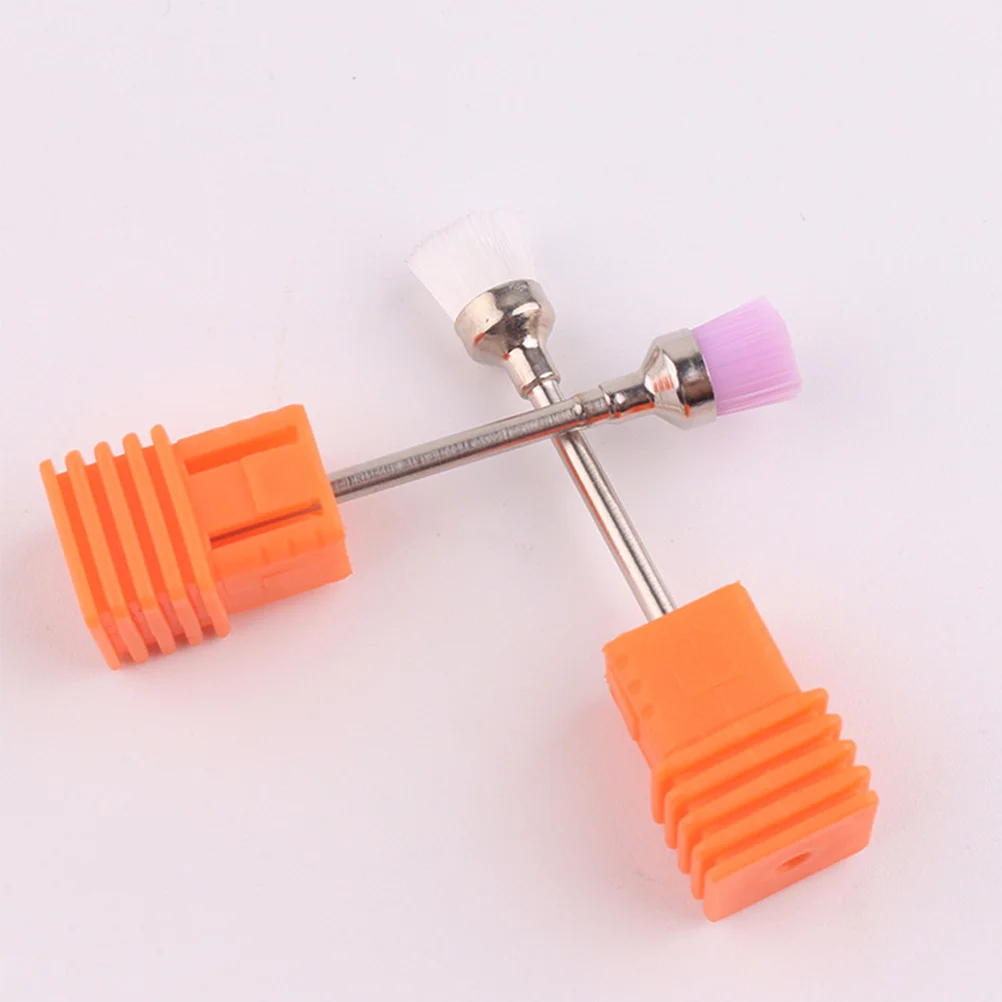 

4pcs Polishing Brush Portable Mini Nail Cleaning Tool For Manicure Pedicure Durable Dust Cleaner Accessory Nail Brush Set