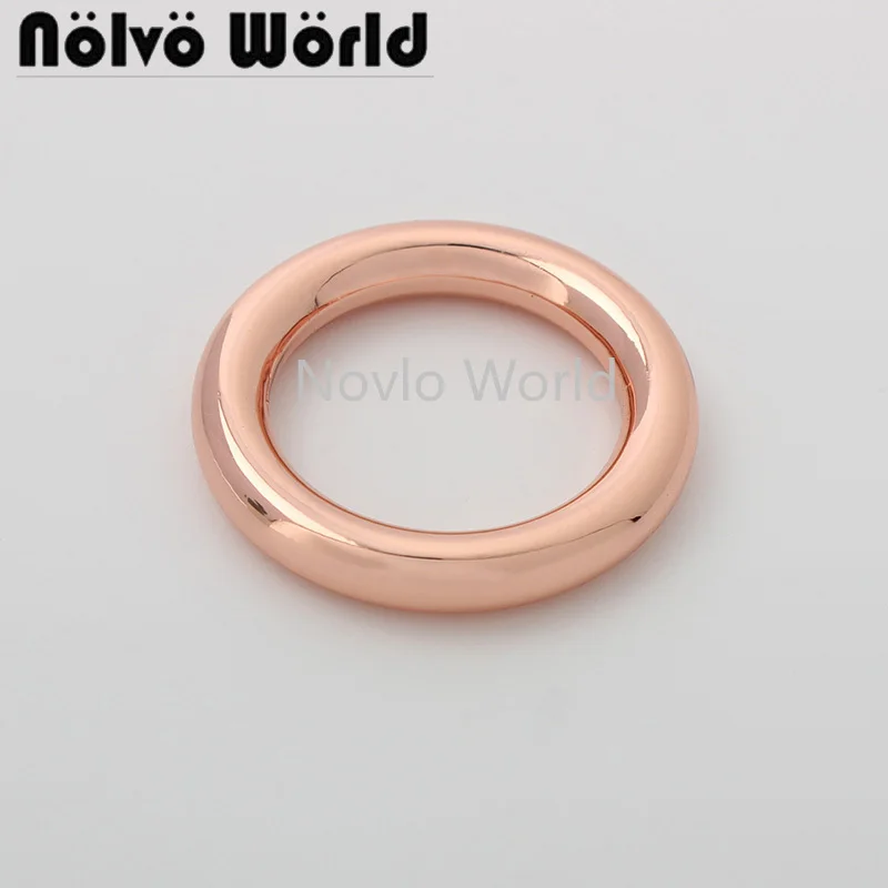 10-50pieces 5 colors 20mm 3/4'' rose gold color die casting O rings for chains bag close round ring purse accessories