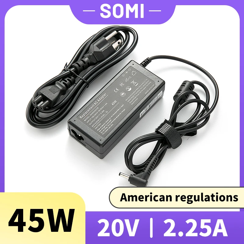 

20V 2.25A 4.0*1.7 45W adapter notebook Charger For Lenovo yoga 310 510 520 miix Air 12 13 Ideapad 100 320 N42 N22 B50 ADL45WCC