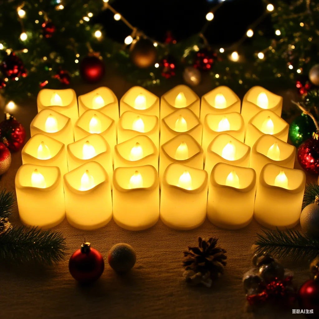 Беспламенные светодиодные электронные свечи, креативные светодиодные чайные лампы с пожеланиями, теплый белый Хэллоуин, свадьба, Рождественский декор, свеча