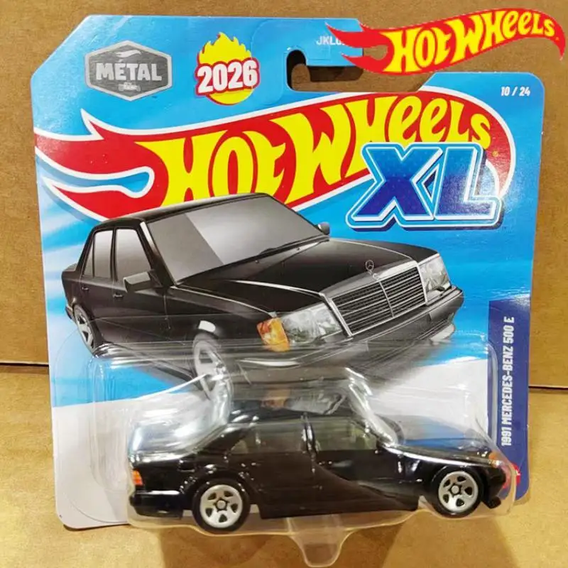 

2026B Hot Wheels 1:43 XL Mercedes-Benz 500E Серия, литая модель автомобиля, коллекционная модель, игрушка-сюрприз, подарок для мальчика на праздник