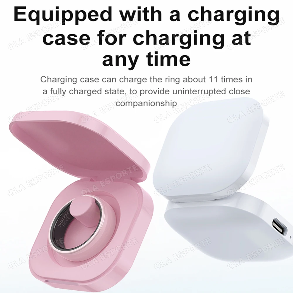 Ceramic Smart Ring Health Tracker, IP68 Waterproof