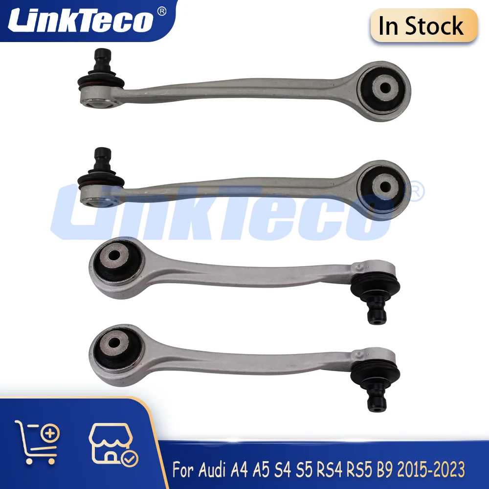 4PCS Front Upper Control Arms Kit For Audi A4 A5 S4 S5 RS4 RS5 B9 8W F5 2016-2022 Suspension Replacement w/ Ball Joints Set