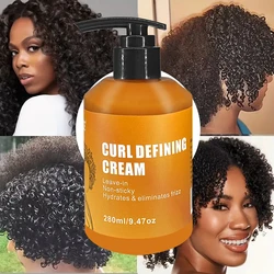 GZE CURL DEFINING CREAM with Argan Oil for Wavy and Curly Hair Hair Moisturizer and Deep Conditioning for Shine and Bounce
