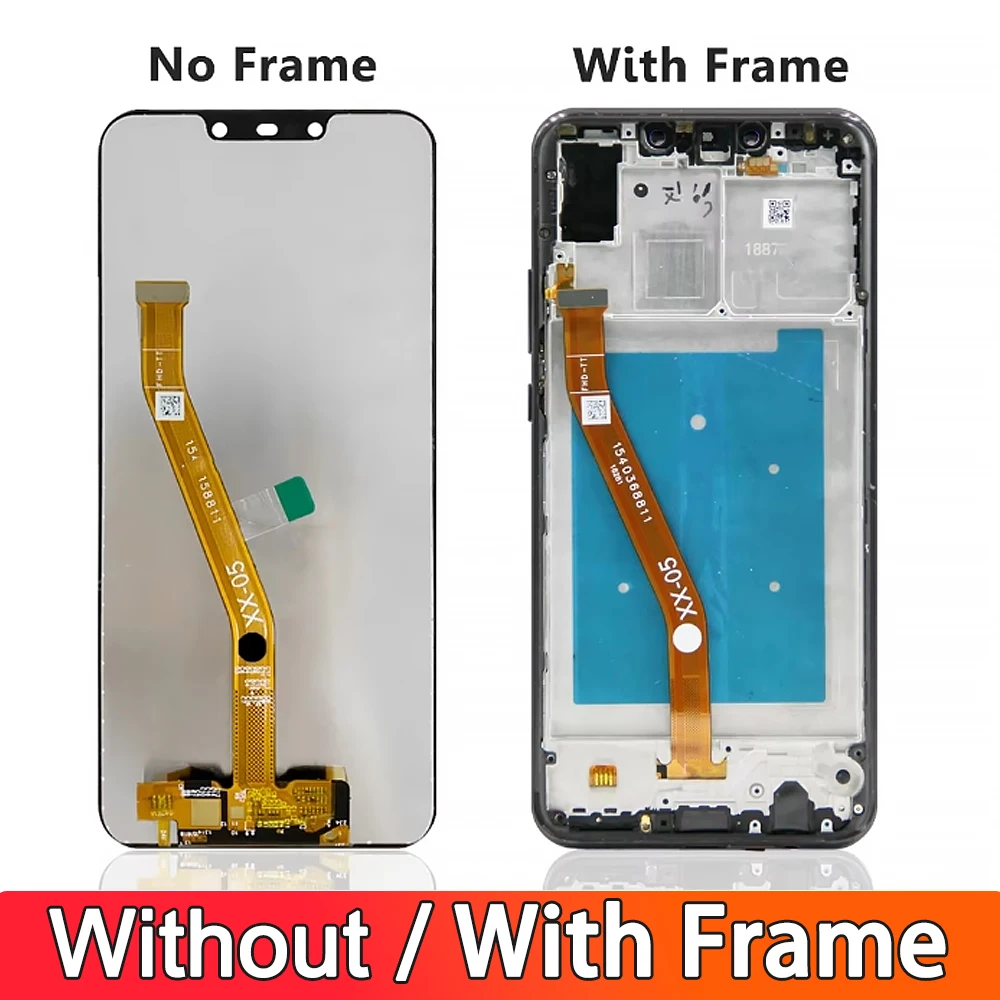 6.3\'\' Display Nova 3 LCD With Frame For Huawei Nova 3 PAR-LX1 PAR-LX9 LCD Display Touch Screen Digitizer Assembly Replacement