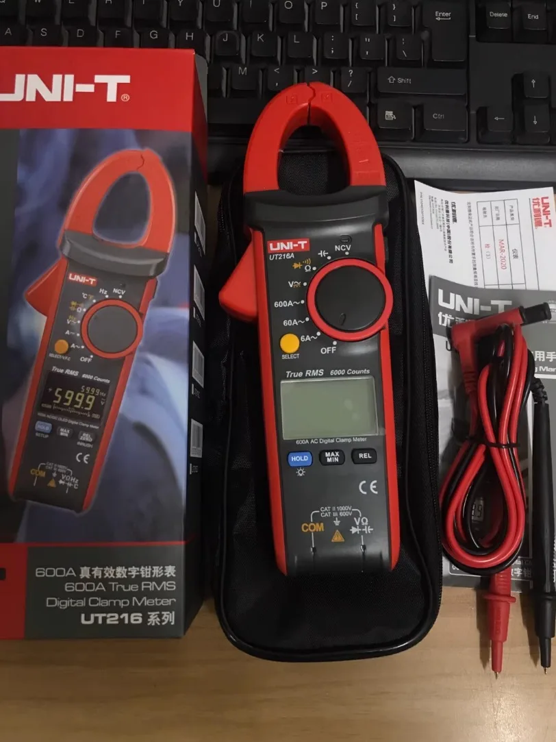 1pc UNI-T UT216A True RMS Digital Clamp Meters Auto Range w/ NCV*SY