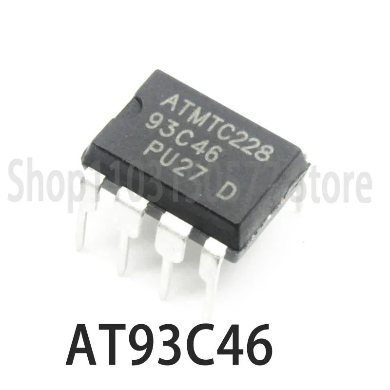 1piece 93C46 AT93C46 AT93C46-10PU-2.7 Inline DIP8 Memory Chip