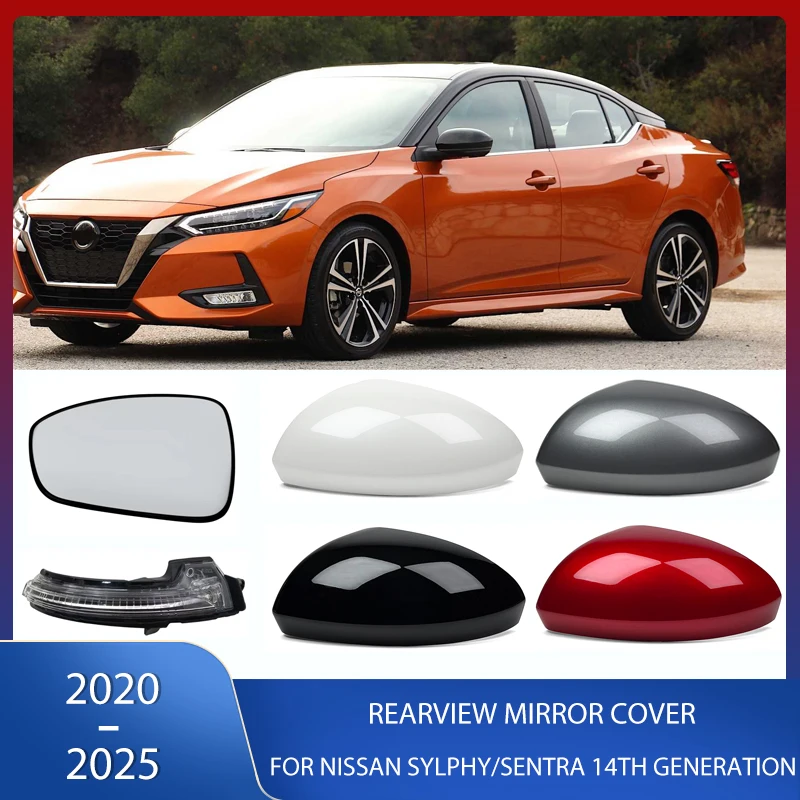 

Rearview Mirror Cover Frame Mirror Glass Lens Without Heating Signal Lamp For Nissan Sylphy Sentra 14th Generation 2020-2025