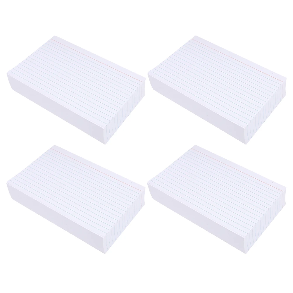 

200 Pcs Cards Lined Flashcards Blank Flashcards White Paper Ruled Lines for Notes Study Office Supplies Notebooks