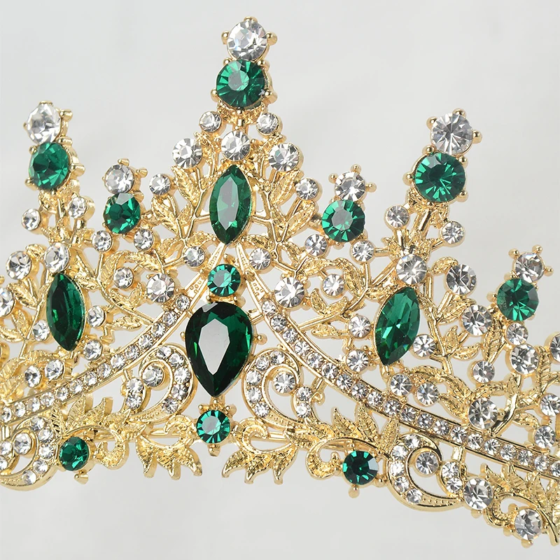 تاج الزفاف حجر الراين كريستال خوذة فستان الزفاف اكسسوارات تاج حلية شعر للعروس/عيد الميلاد/الولائم/الحفلة