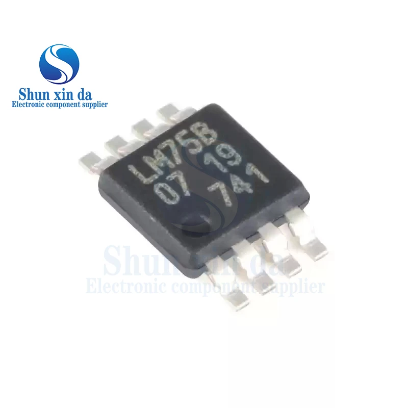 5PCS LM75BDP,118 LM75 LM75B LM75BDP VSSOP8 MSOP SMD IC Digital Temperature Sensor And Thermal Watchdog IC