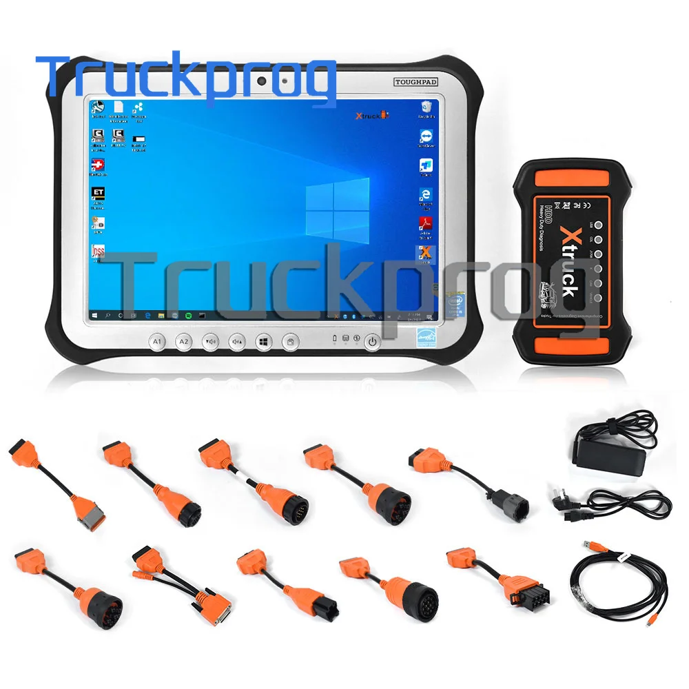 

Full Set XTRUCK Y009 HDD Multi-brands OBD2 with FZ-G1 Tablet for Truck Diesel Construction Machinery Excavators Diagnostic Tool