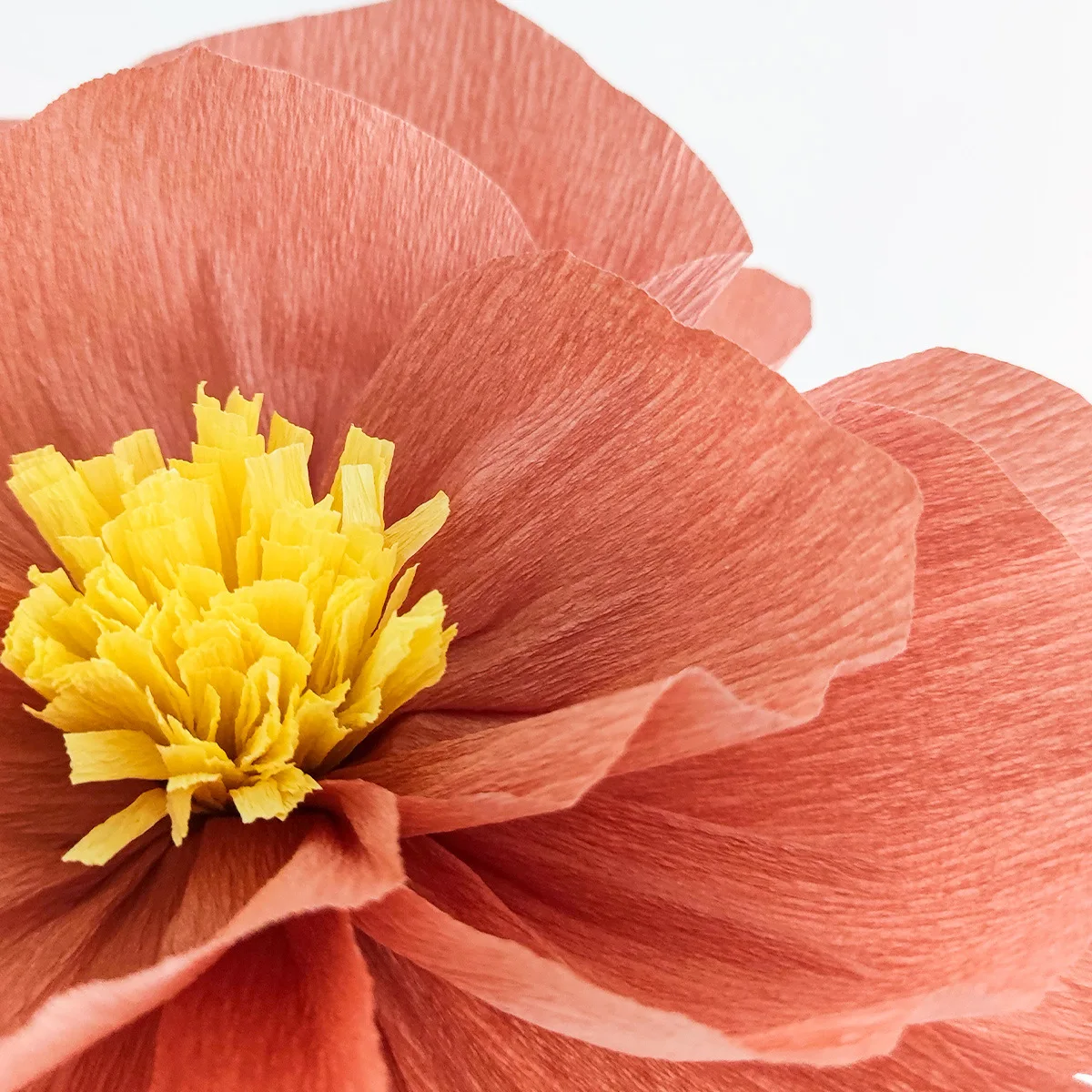 1 pcs flower Handcrafted Crepe Paper Flowers - Realistic Wall  Backdrop Decor for Weddings, Birthdays, Baby Showers