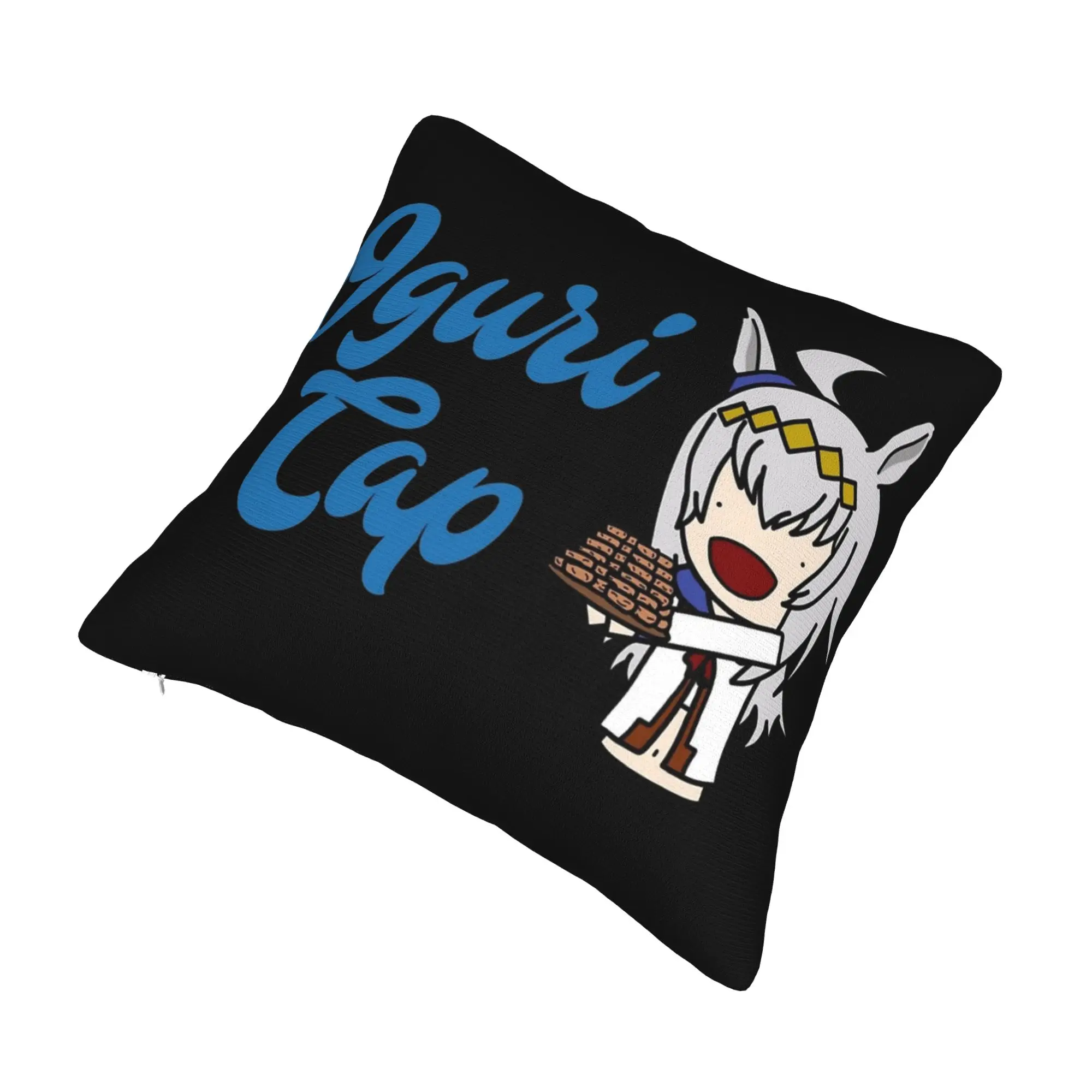 Umamusume Oguri Cap Celebration Pillowcase Soft Fabric Cushion Cover Decoration  Pillow Case Cover Chair Zipper 40X40cm