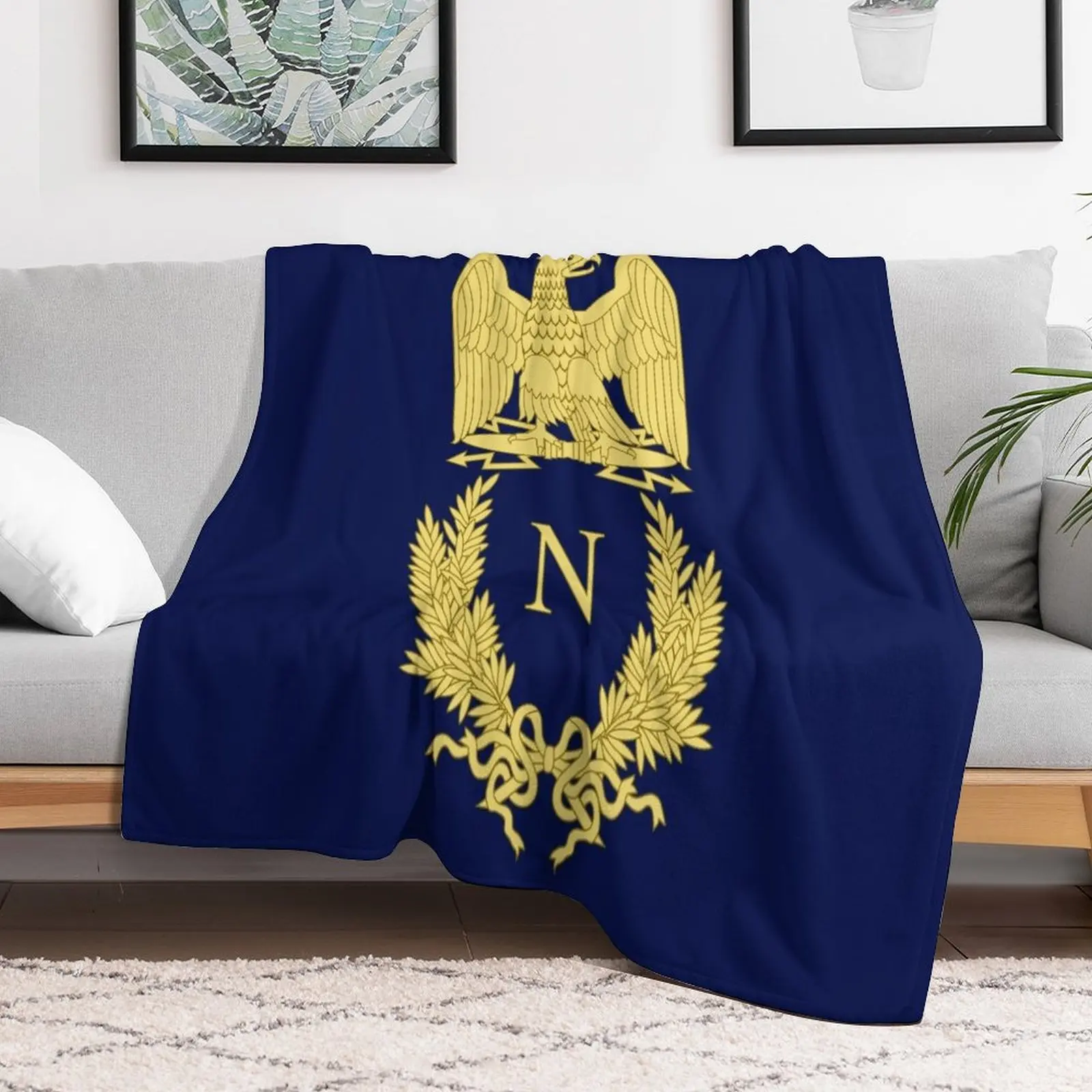 

Emblème de Napoléon Bonaparte Throw Blanket Soft Plush Plaid Luxury Thicken Kid'S Blankets
