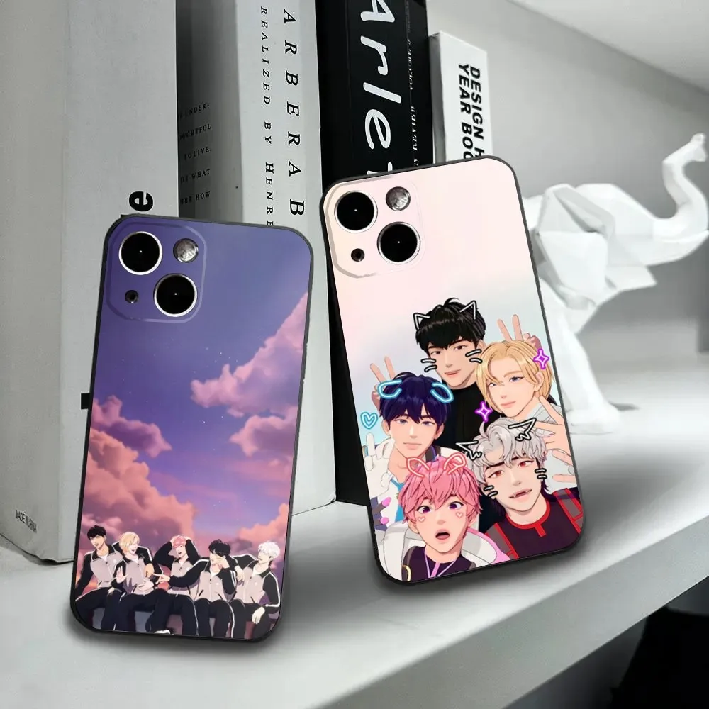 

Kpop P-PLAVE Phone Case For iPhone16,15,14,13,12 Mini 11 Pro XR,X,XS,MAX 7,8 Plus Silicone Cover Soft Black
