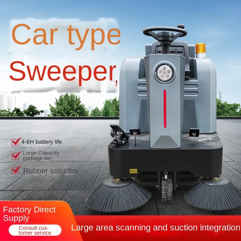 

Driving type sweeping machine community sanitation road cleaning vehicle