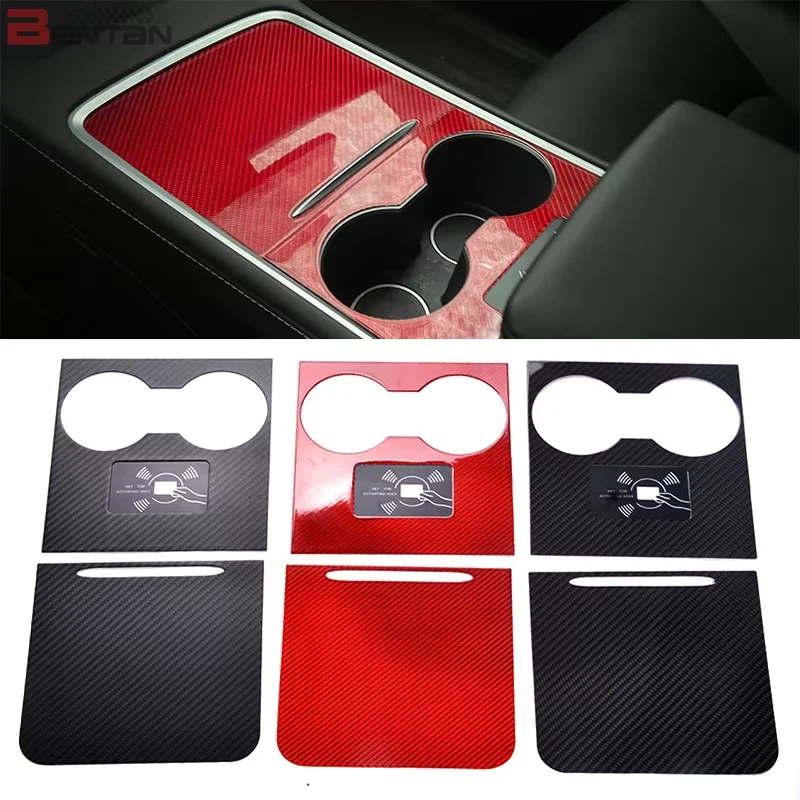

The carbon fiber patch for the control panel in the automobile interior is suitable for Tesla modelo3 MODELO Y 2021-2023