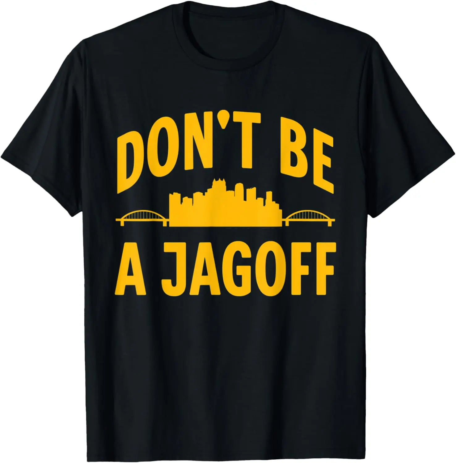 

Funny Pittsburgh Jagoff Steel City Skyline 412 Home T-Shirt