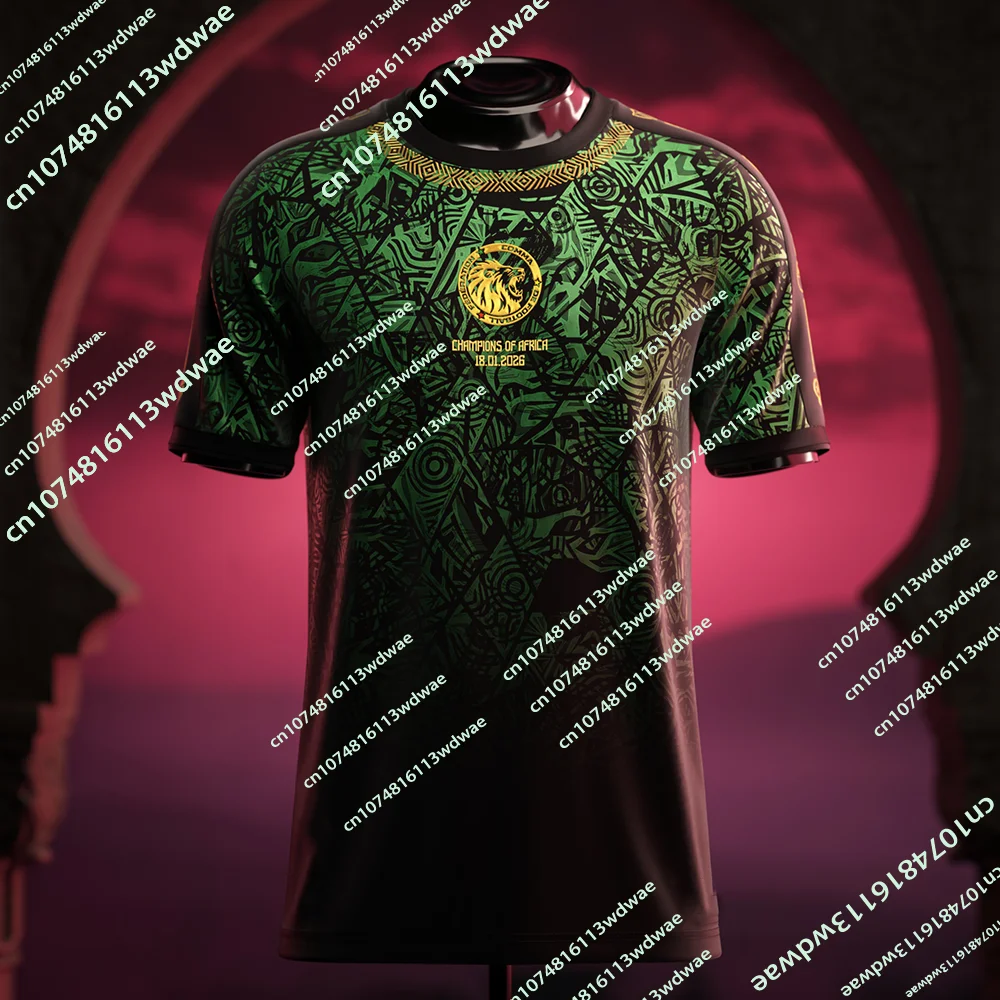 Senegal 2026 African Champions Jersey Summer New Football Men Jersey Quick Drying Soccer Special Family Boys Fans Footy Jerseys