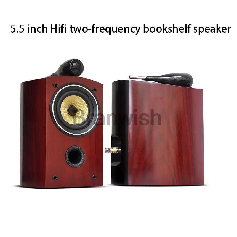 Haut-parleur HiFi passif 5.5 pouces, bibliothèque avec fièvre, bidirectionnel, 100W, Audio professionnel, moniteur 8Ω, boîte de son haute puissance