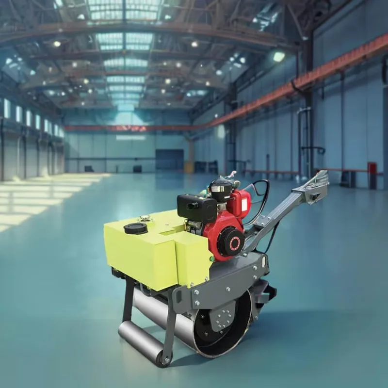 Small Walk Behind Road Roller Electric Soil Compactor Landscape Subgrade Tamping Machine for Lawn Yard Customized Working Width