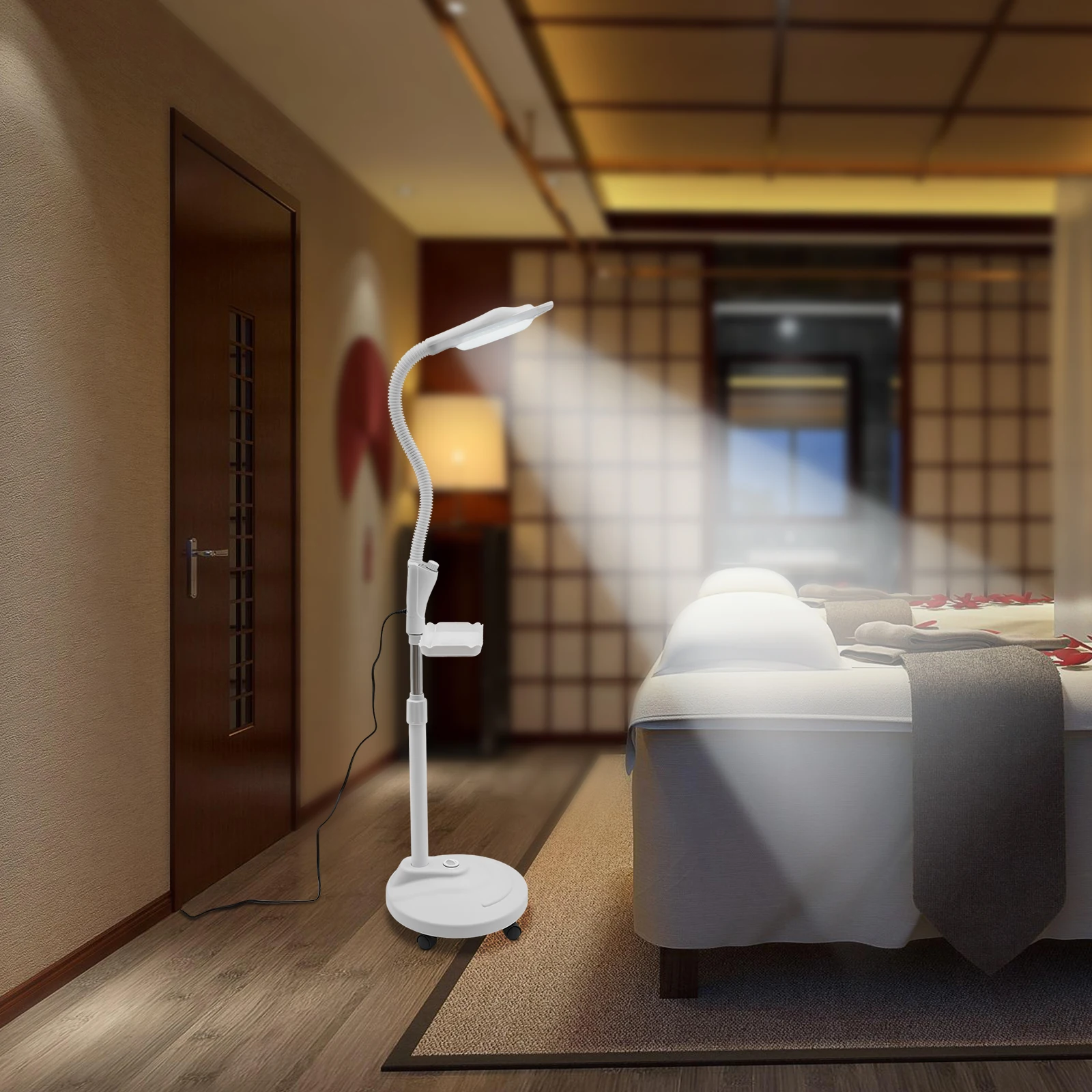 

16-кратная увеличительная лампа — регулируемая яркость, высота и лоток для хранения, идеально подходит для салонов красоты и прецизионных работ