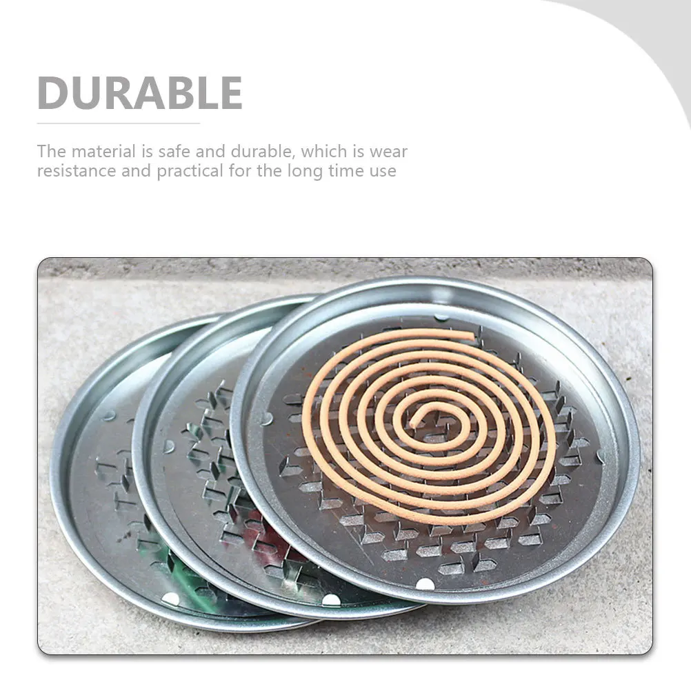 

5Pcs Trays Circle Incense Holders Wear Resistant Antiscald Home Tray Practical for Bedroom Office Dormitory